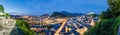 Salzburg skyline from the Monchsberg viewpoint, Austria