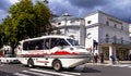 Salzburg State Theater and hotel Bristol. Ausria