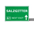 SALZGITTER road sign isolated on white Royalty Free Stock Photo