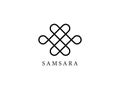 Samsara icon. Guts of Buddha, The bowels of Buddha. The Endless knot or Eternal knot, happiness node, symbol of inseparability