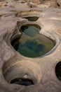 Sam Phan Bok Canyon rock holes in the Mae Khong River