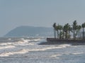 Sam Son Beach, Thanh Hoa, Vietnam on a windy day