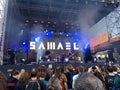 Samael performing at ARTmania festival 2023, in Sibiu, Romania Royalty Free Stock Photo
