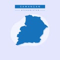 Vector illustration vector of Samangan map Afghanistan