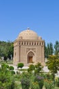 The Samanid mausoleum is located in the historical urban nucleus of the city of Bukhara. Royalty Free Stock Photo