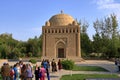 The Samanid mausoleum in the Park, Bukhara, Uzbekistan. UNESCO world Heritage Royalty Free Stock Photo