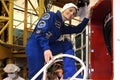 Samantha Cristoforetti Before Fit Check in Baikonur Royalty Free Stock Photo