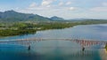 Samar, Philippines. The San Juanico Bridge connects Samar and Leyte Islands and is the longest bridge in the country. Royalty Free Stock Photo