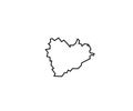 Samara map Russia oblast region outline