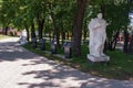 Samara, Novokuibyshevsk, Russia-may, 2019: victory Park alley in honor of the winners in world war II