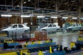 Samara region, Russia -Assembly line of LADA Cars Automobile Factory AVTOVAZ - on December 13, 2007 in Togliatty