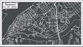 Samara Russia City Map in Retro Style. Outline Map. Royalty Free Stock Photo