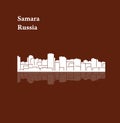 Samara, Russia, city silhouette