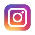 Samara, Russian Federation - August 1, 2018: Editorial animation. Instagram logo icon. Instagram most popular social