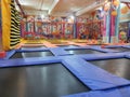 Samarinda, Indonesia. March 9 2021. Colorful empty children indoor playground, toys playing arena in playtopia