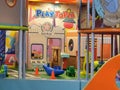 Samarinda, Indonesia. March 9 2021. Colorful empty children indoor playground, toys playing arena in playtopia