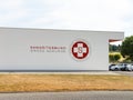 Samariterbund Logo Sign on a Building Exterior