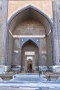 Samarkand: entrance to mosque Royalty Free Stock Photo
