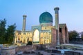 Samarkand landmark. Gur Emir Mausoleum in Samarkand, Uzbekistan tomb of Amir Timur Tamerlan. Mausoleum of Asian Royalty Free Stock Photo