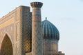 Samarkand, Registan details. Ancient architecture, landmark. Travel, tourism to Central Asia, Uzbekistan