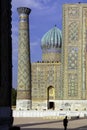 Samarkand - The Registan and one of its madrasahs Royalty Free Stock Photo