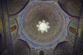 Interior of Gur Emir mausoleum of the Asian conqueror Tamerlane Royalty Free Stock Photo