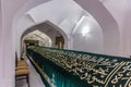 SAMARKAND, UZBEKISTAN: APRIL 27, 2018: Mausoleum of the Prophet Daniel Khodja Daniyar in Samarkand, Uzbekist