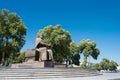 Statue of Amir Timur in Samarkand, Uzbekistan.