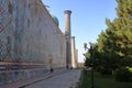 Samarkand, Uzbekistan: The Registan, the heart of the ancient city of Samarkand - Uzbekistan Royalty Free Stock Photo