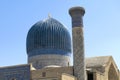 Dome and pylon of Gur-Emir mausoleum (Tomb of Tamerlane). Samarkand, Uzbekistan