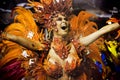 Samba Dancer at Carnival Royalty Free Stock Photo