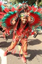 Samba dancer at the Notting Hill Carnival in London in 2023