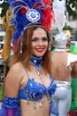 Samba dancer in Peruvian carnaval