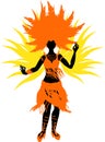 Samba dancer Royalty Free Stock Photo
