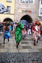 Samba dancers in Coburg Royalty Free Stock Photo