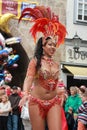 Samba dancers in Coburg Royalty Free Stock Photo