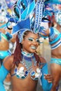 Samba dancers in a fiesta in Cartagena, Colombia