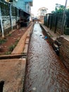 Samba gutter, Freetown sierra leone Royalty Free Stock Photo