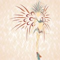 samba queen. Vector illustration decorative design