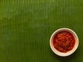 Sambal chili sauce Royalty Free Stock Photo