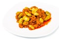 Sambal tumis petai, a popular traditional dish in Malaysia and Indonesia Royalty Free Stock Photo