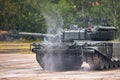 SAMBEK, ROSTOV REGION, RUSSIA, JUNE 28, 2019: Tank T-72B3 on exhibition area