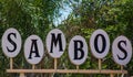 Sambos Restaurant Sign In Santa Barbara, California