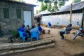 SAMBURU, KENYA - Nov 03, 2020: People attending a meeting