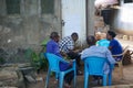 SAMBURU, KENYA - Nov 03, 2020: People attending a meeting