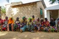 SAMBURU, KENYA - Nov 03, 2020: People attending a meeting