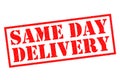 SAME DAY DELIVERY Royalty Free Stock Photo