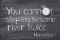 Same river twice Heraclitus