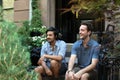 Sameer Gahdia and Jacob Tilley of Young the Giant sit for an interview in New York