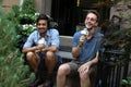 Sameer Gahdia and Jacob Tilley of Young the Giant sit for an interview in New York